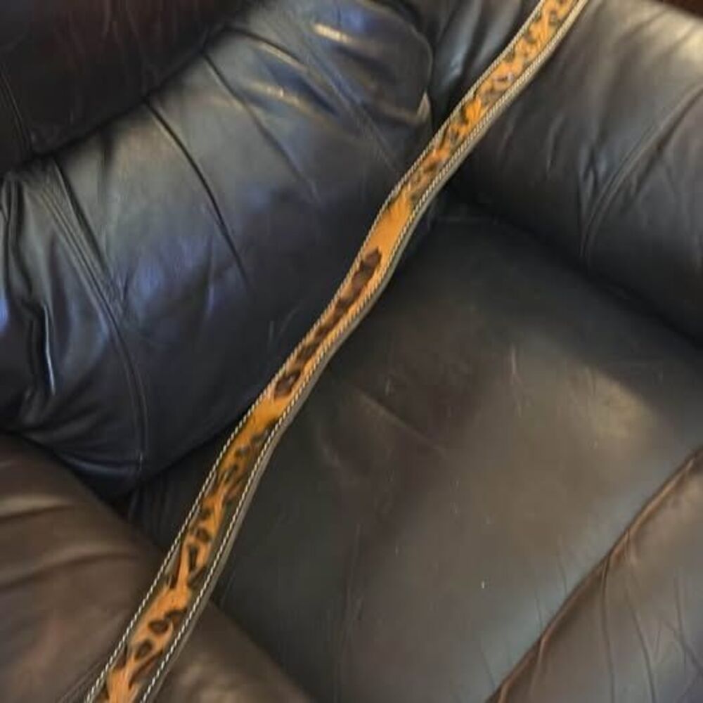 Custom Hand-Tooled Leather Floral Belt